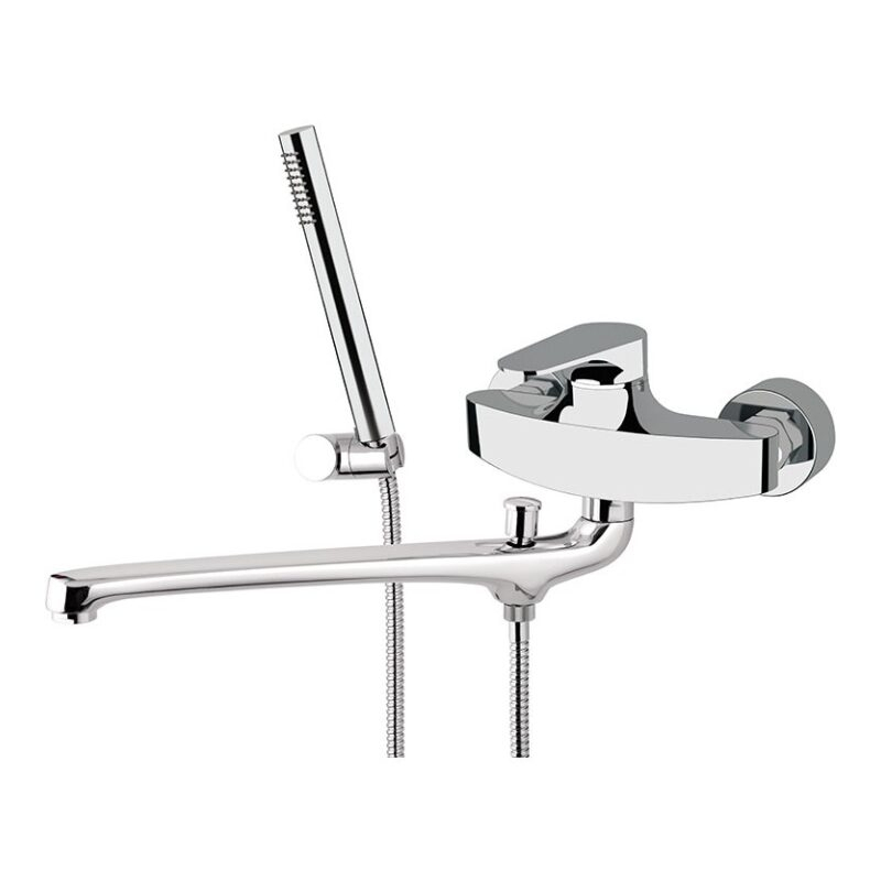 Bateria wannowa ścienna Omega chrom DANIEL RUBINETTERIE OM624CR