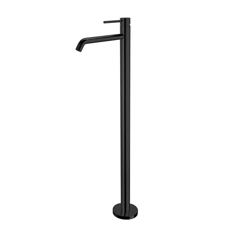 Bateria umywalkowa wolnostojąca Light czarny mat PAFFONI RUBINETTERIE LIG031NO