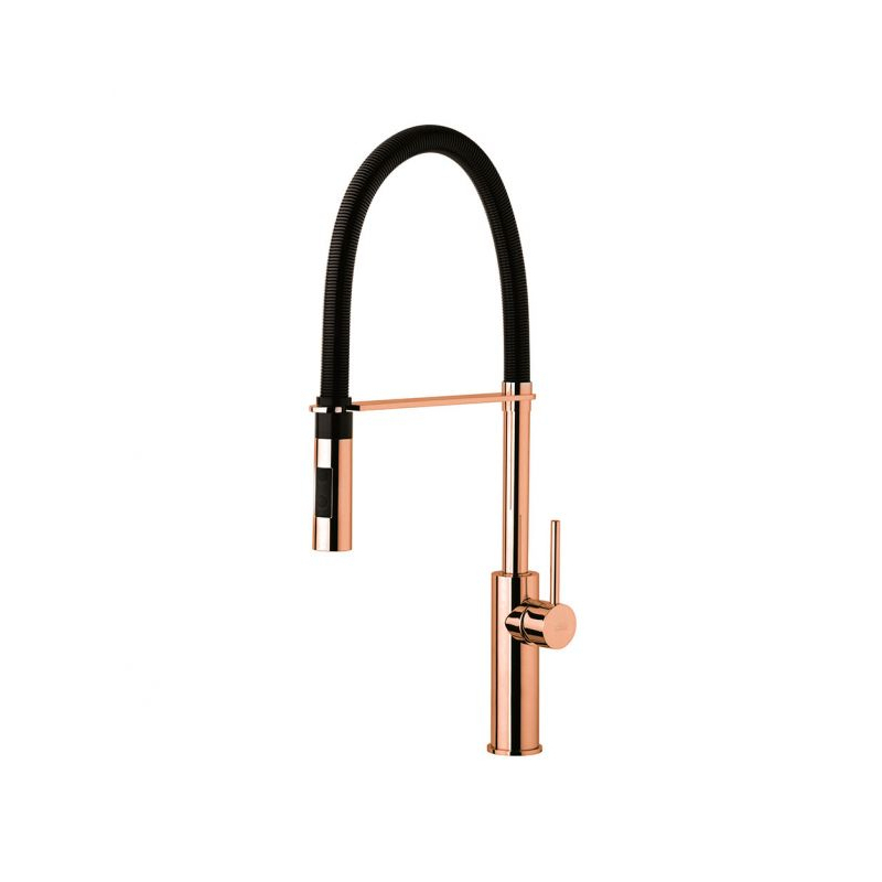 Bateria zlewozmywakowa stojąca Light różowe złoto PAFFONI RUBINETTERIE LIG179ROSENO