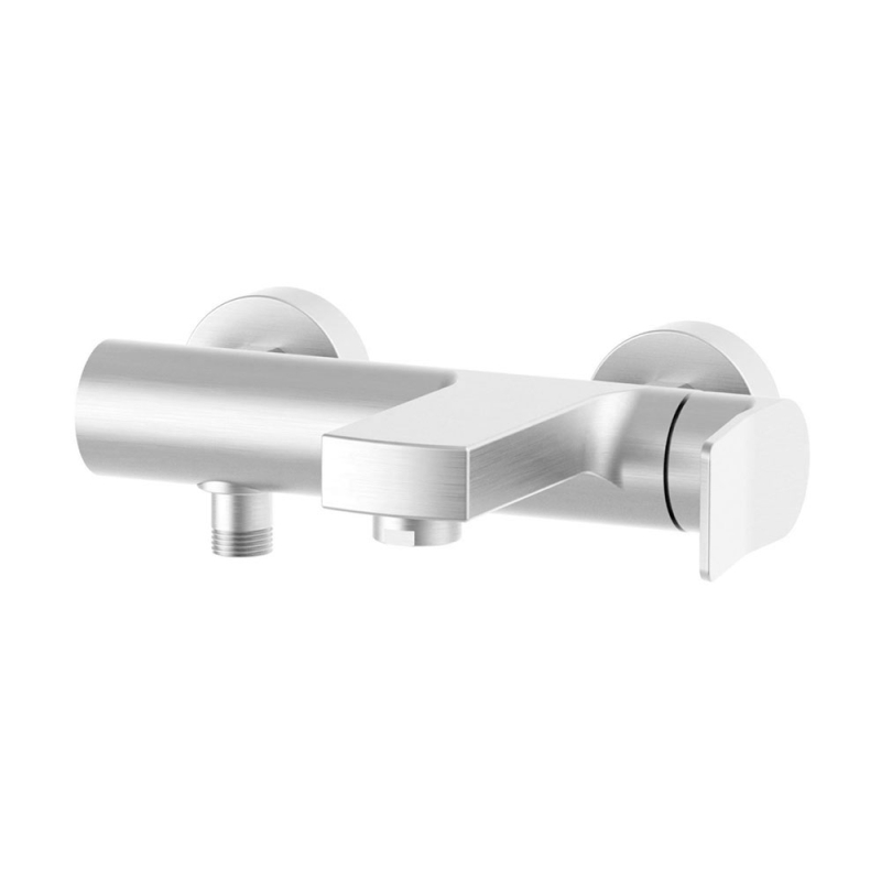 Bateria wannowa ścienna (korpus) Tilt stal szczotkowana PAFFONI RUBINETTERIE TI022ST