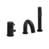 Bateria wannowa 3-otworowa Joker czarny mat PAFFONI RUBINETTERIE JK047NO