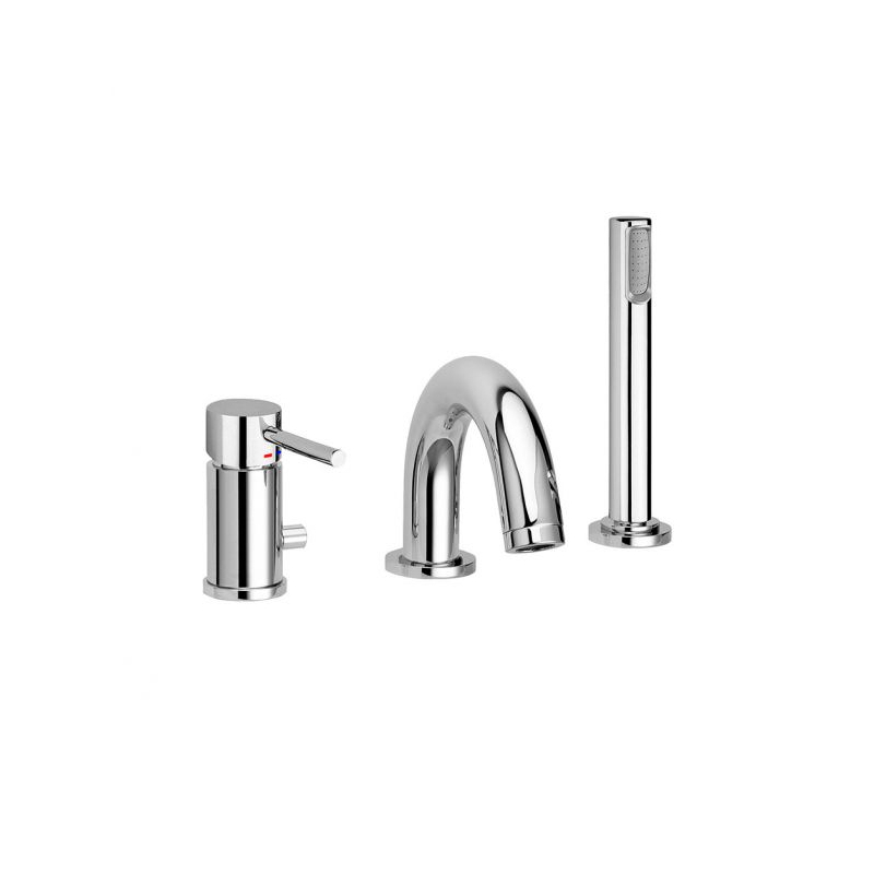 Bateria wannowa 3-otworowa Light chrom PAFFONI RUBINETTERIE LIG040LCR