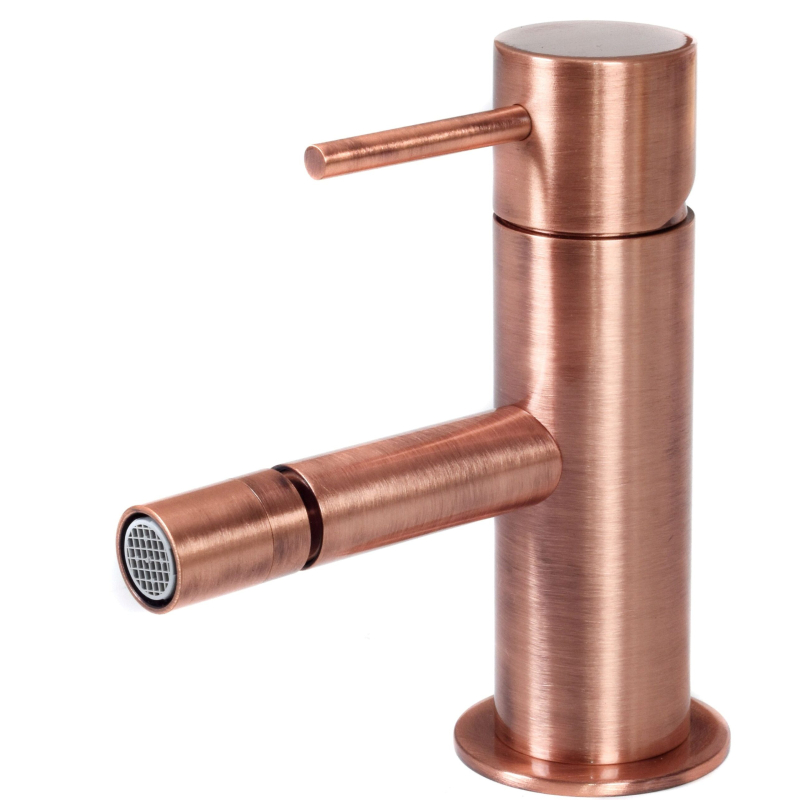 Bateria bidetowa stojąca (bez korka) Tokyo miedź szczotkowana DANIEL RUBINETTERIE TX604B.64