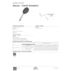 Rączka natryskowa brio Rączki Natryskowe chrom PAFFONI RUBINETTERIE ZDOC104CR