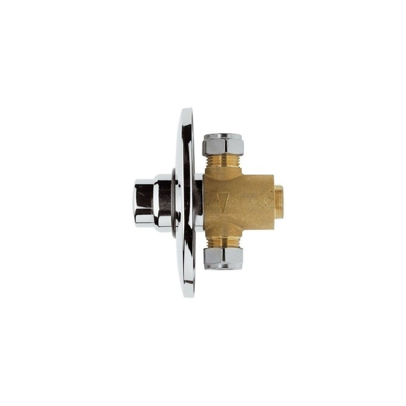 Zawór prysznicowy podtynkowy 18-20sek Tempor chrom DANIEL RUBINETTERIE TEM40030