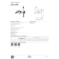 Bateria wannowa podtynkowa Elle chrom PAFFONI RUBINETTERIE EL001CR