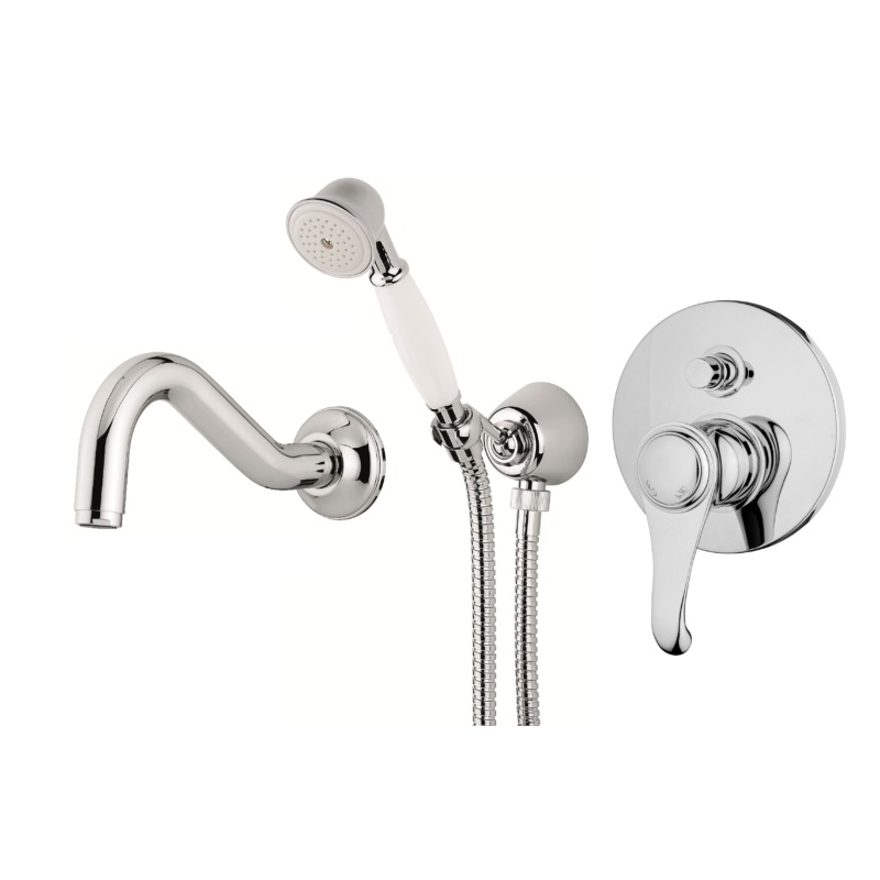 Bateria wannowa podtynkowa Tiffany chrom EMMEVI RUBINETTERIE TIF015ZWWCR