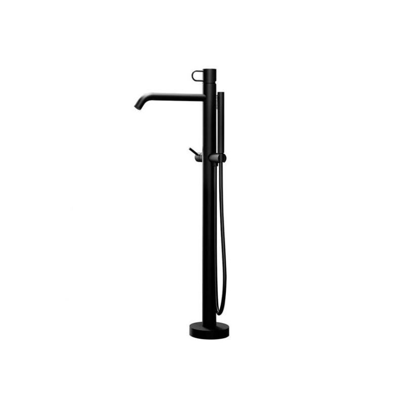 Bateria wannowa wolnostojąca Joker czarny mat PAFFONI RUBINETTERIE JK032NO