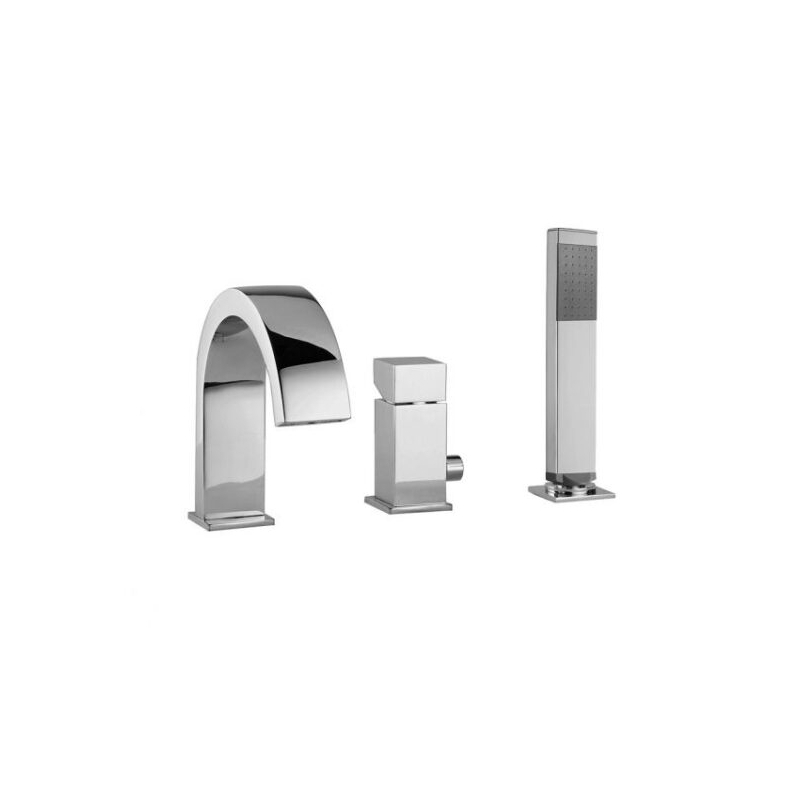 Bateria wannowa 3-otworowa Level chrom PAFFONI RUBINETTERIE LEC040CR