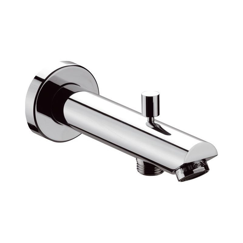 Wylewka ścienna z przełącznikiem 18cm Wylewki chrom DANIEL RUBINETTERIE K4702CR
