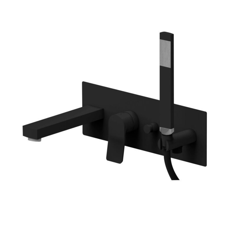 Bateria wannowa podtynkowa Tilt czarny mat PAFFONI RUBINETTERIE TI001NO