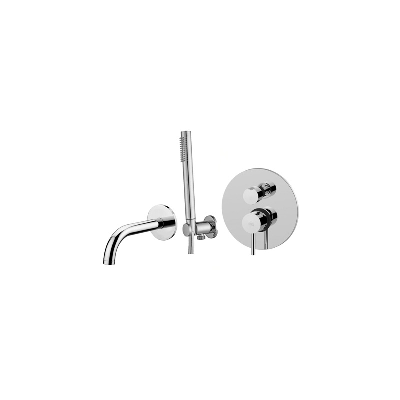 Zestaw wannowy podtynkowy Light chrom PAFFONI RUBINETTERIE LIG018ZWW