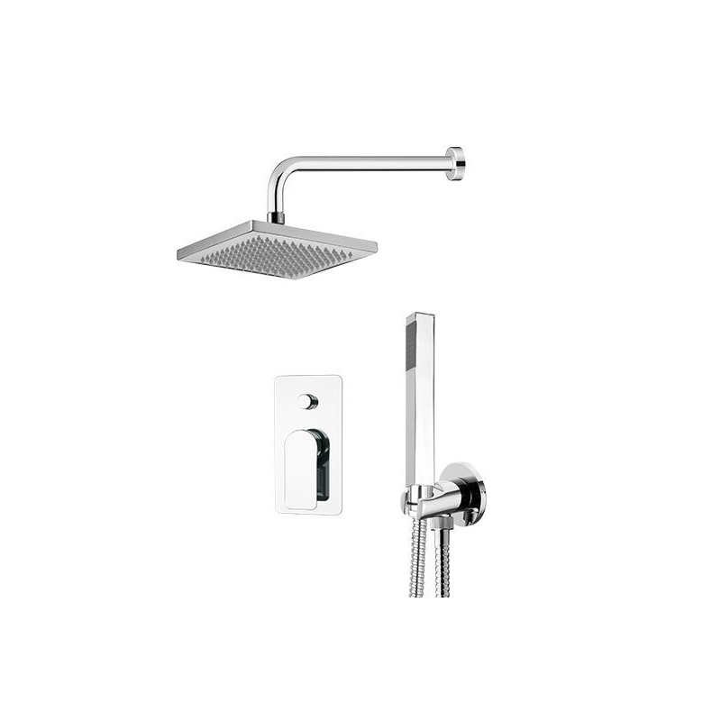 Zestaw natryskowy infinity (ramię l-300mm) Infinity chrom DANIEL RUBINETTERIE IR015ZSC1A