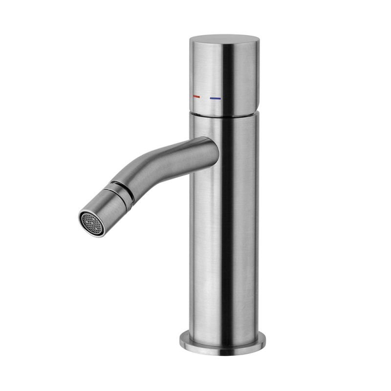 Bateria bidetowa stojąca (bez korka) Light stal szczotkowana PAFFONI RUBINETTERIE LIGX131ST