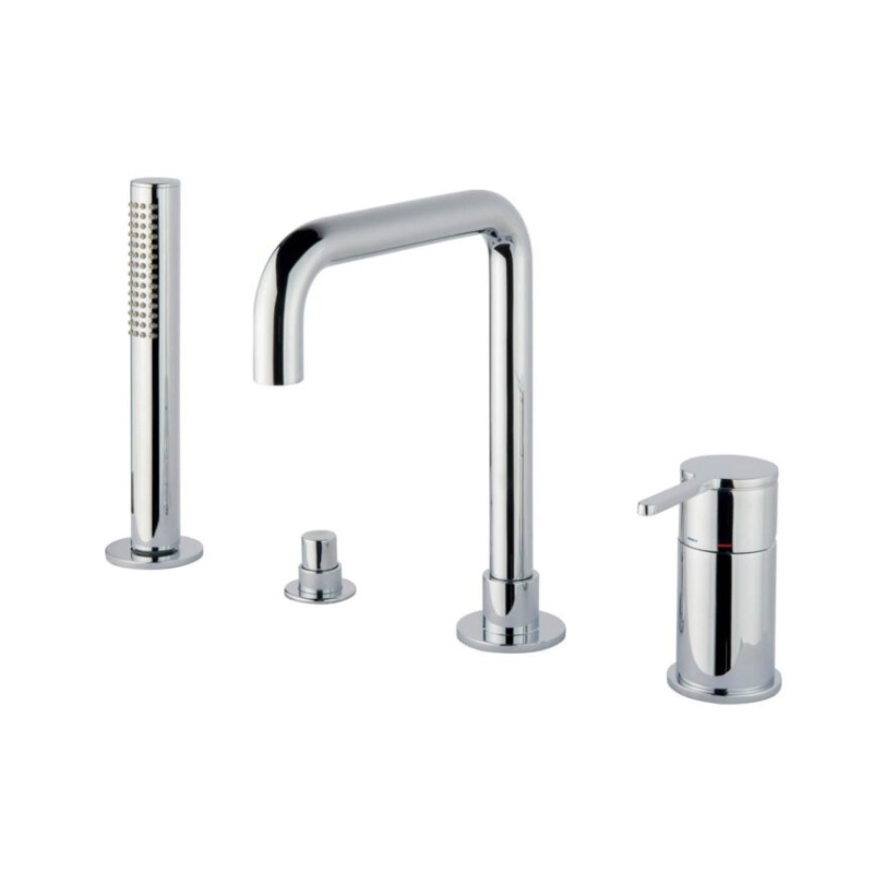 Bateria wannowa 4-otworowa Filo chrom EMMEVI RUBINETTERIE 85120CR