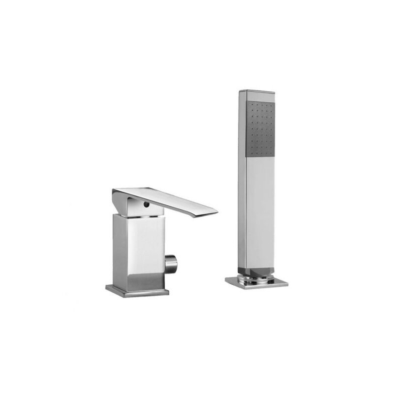 Bateria wannowa 2-otworowa (bez wylewki) Level chrom PAFFONI RUBINETTERIE LES041CR