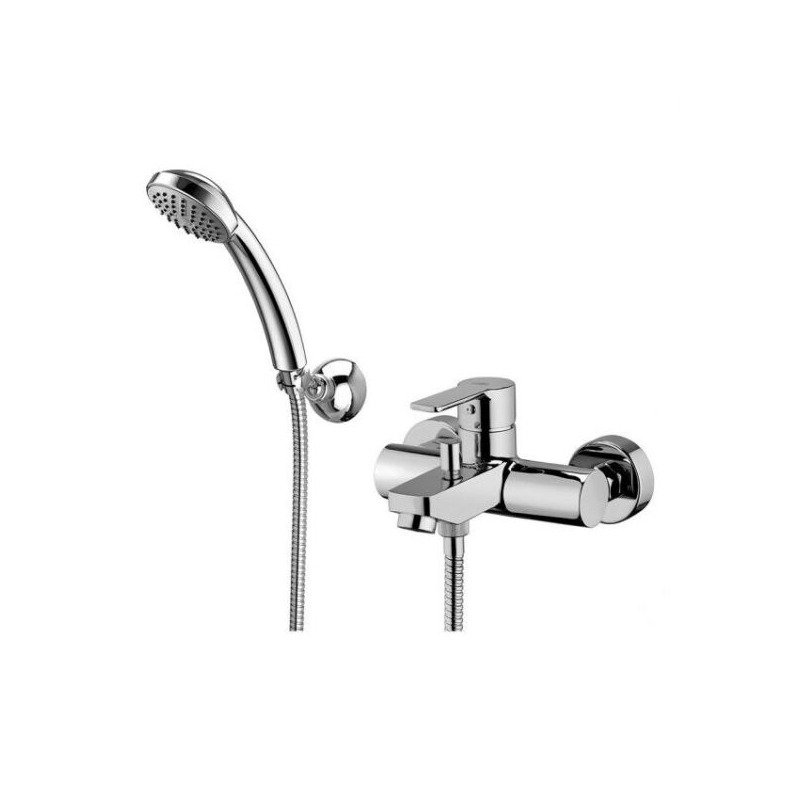 Bateria wannowa ścienna Red chrom PAFFONI RUBINETTERIE RED026CR