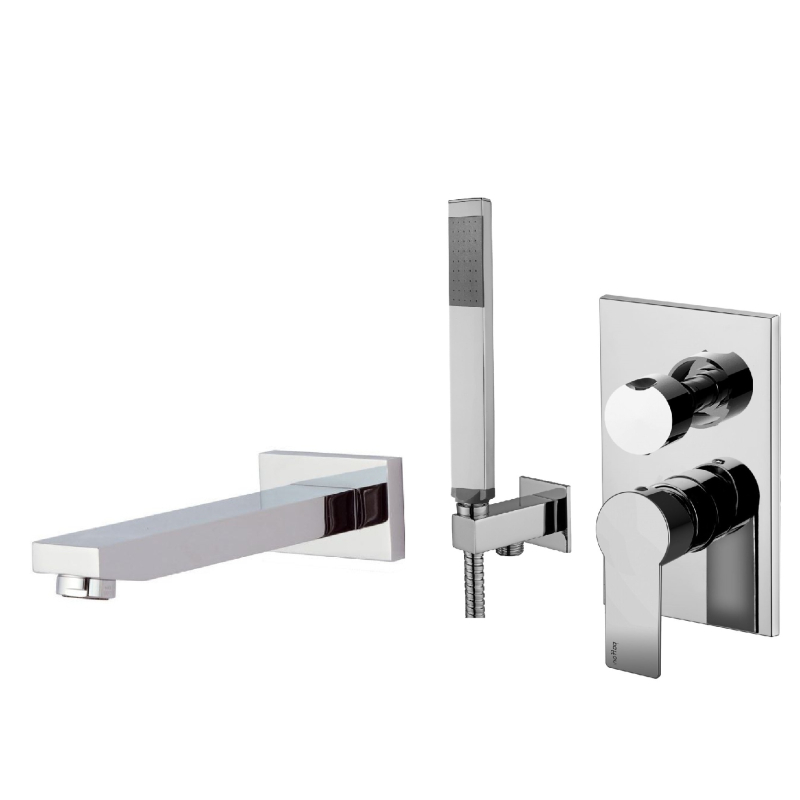 Zestaw wannowy podtynkowy z wylewką Tango chrom PAFFONI RUBINETTERIE TA018ZWWCR