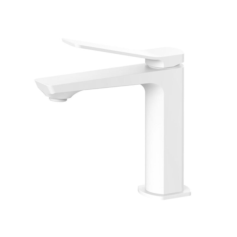 Bateria umywalkowa stojąca (bez korka) Tilt biały mat PAFFONI RUBINETTERIE TI071BO