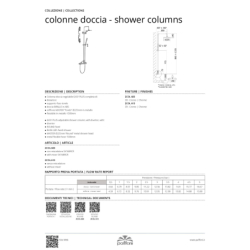 Kolumna natryskowa easy plus Kolumny Natryskowe chrom PAFFONI RUBINETTERIE ZCOL603CR