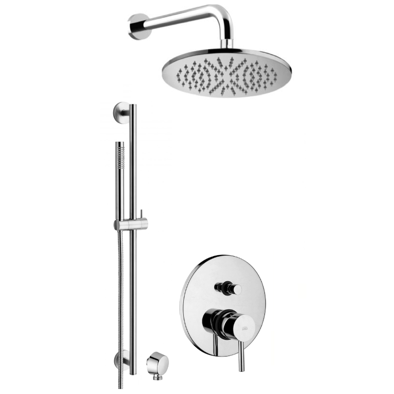 Zestaw natryskowy podtynkowy ze sztycą l-300mm fi-22,5cm Stick chrom PAFFONI RUBINETTERIE SK015ZN5A