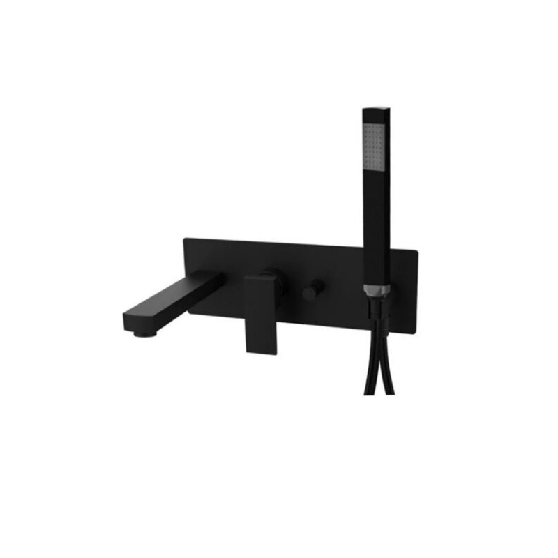 Bateria wannowa podtynkowa Elle czarny mat PAFFONI RUBINETTERIE EL001NO