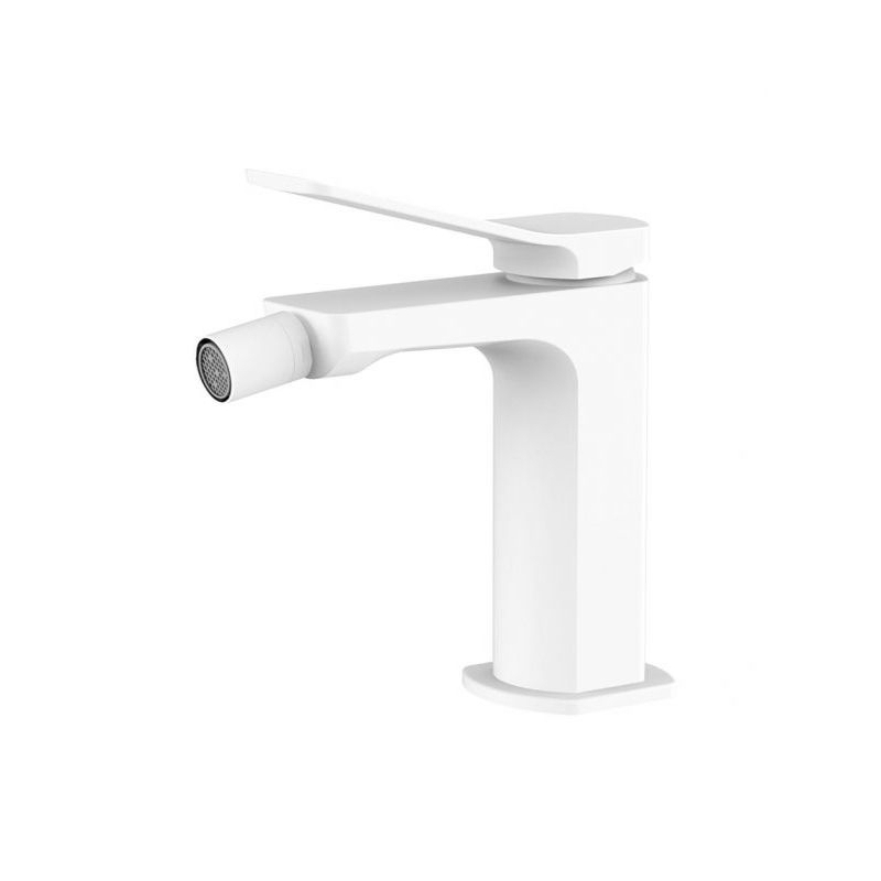 Bateria bidetowa stojąca (bez korka) Tilt biały mat PAFFONI RUBINETTERIE TI131BO