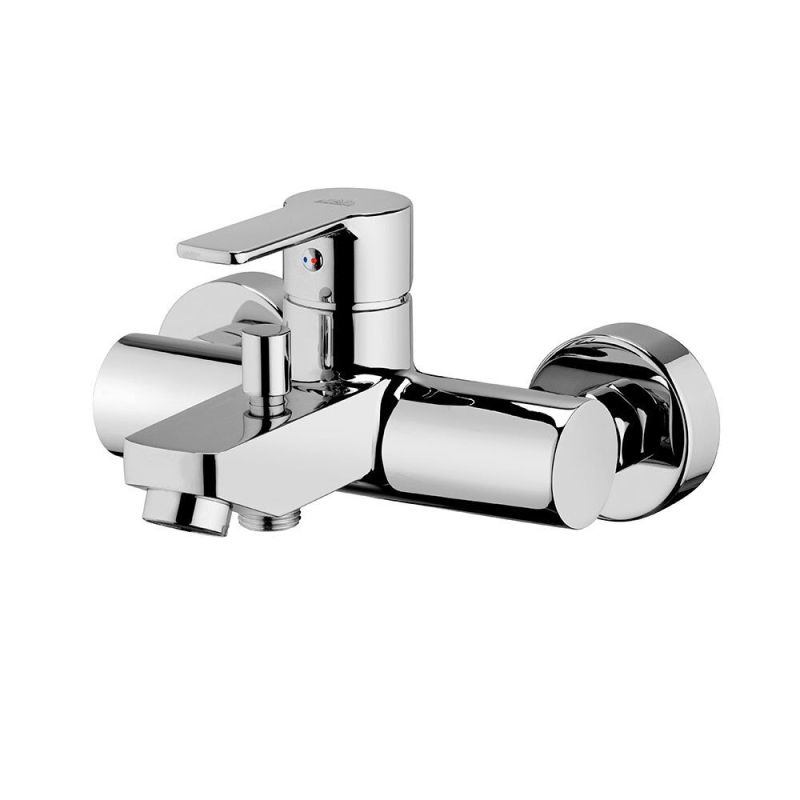 Bateria wannowa ścienna (korpus) Red chrom PAFFONI RUBINETTERIE RED022CR