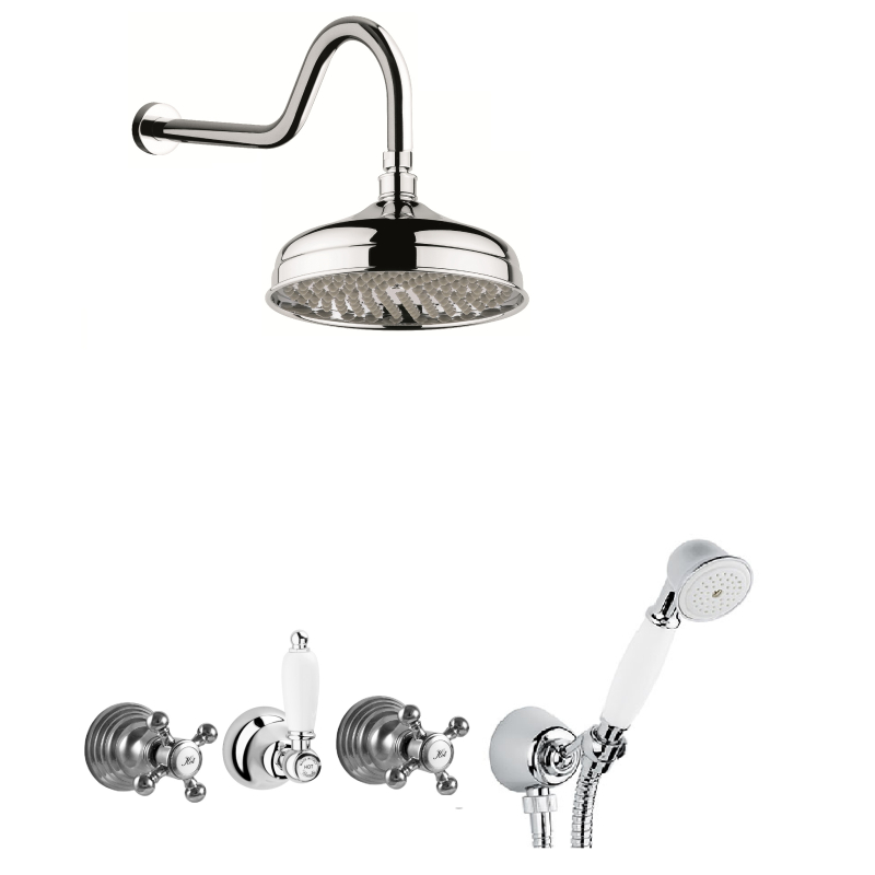 Zestaw natryskowy podtynkowy Belinda chrom PAFFONI RUBINETTERIE FBLV010ZSCF.CR