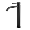 Bateria umywalkowa wysoka stojąca Light czarny mat PAFFONI RUBINETTERIE LIG085NO