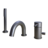 Bateria wannowa 3-otworowa Light grafitowy PAFFONI RUBINETTERIE LIG040LMG