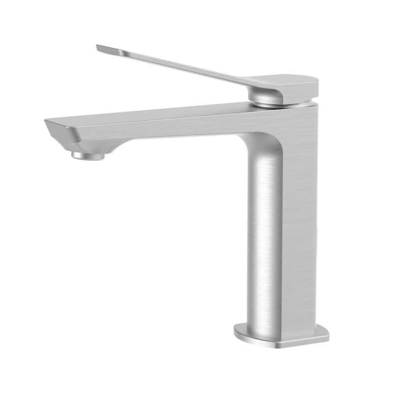 Bateria umywalkowa stojąca (bez korka) Tilt stal szczotkowana PAFFONI RUBINETTERIE TI071ST