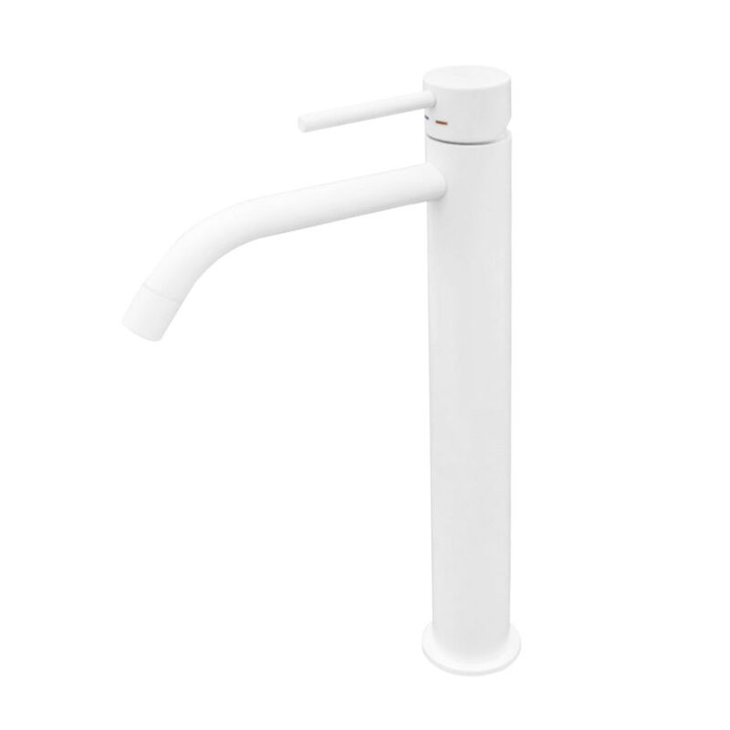 Bateria umywalkowa wysoka (clickclack) Light biały mat PAFFONI RUBINETTERIE LIG081KBO