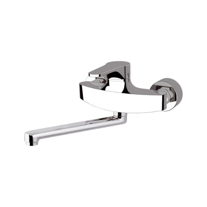 Bateria umywalkowa ścienna Omega chrom DANIEL RUBINETTERIE OM609TCR