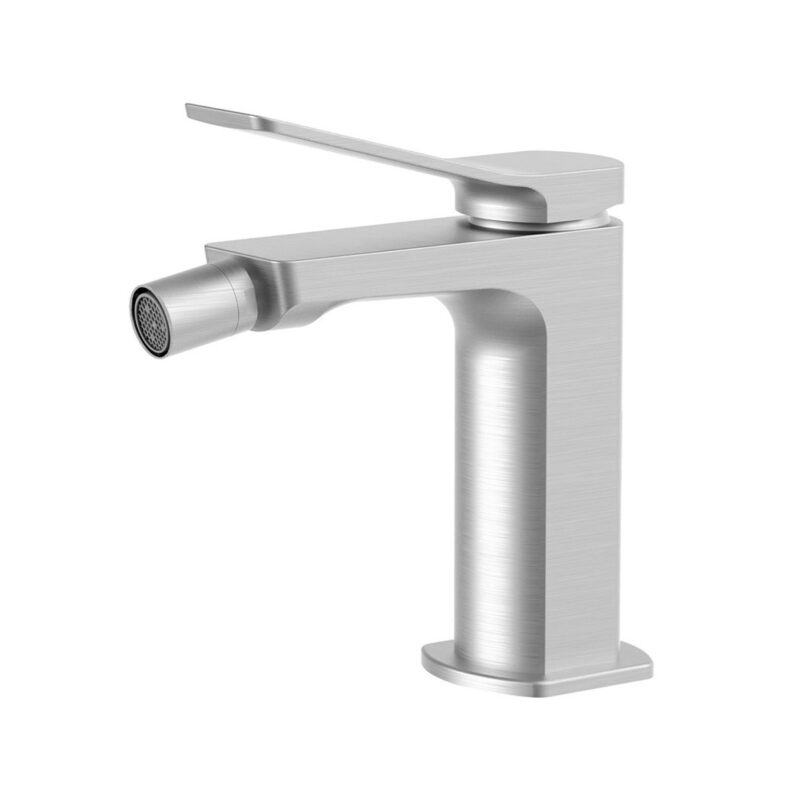 Bateria bidetowa stojąca (clickclack) Tilt stal szczotkowana PAFFONI RUBINETTERIE TI131KST