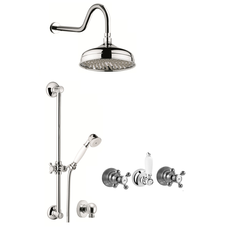 Zestaw natryskowy podtynkowy Belinda chrom PAFFONI RUBINETTERIE FBLV010ZNF.CR