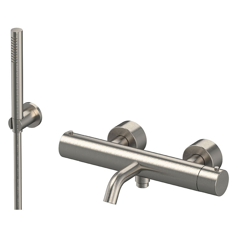 Bateria wannowa ścienna termostat Tokyo Steel inox DANIEL RUBINETTERIE SSTXT610