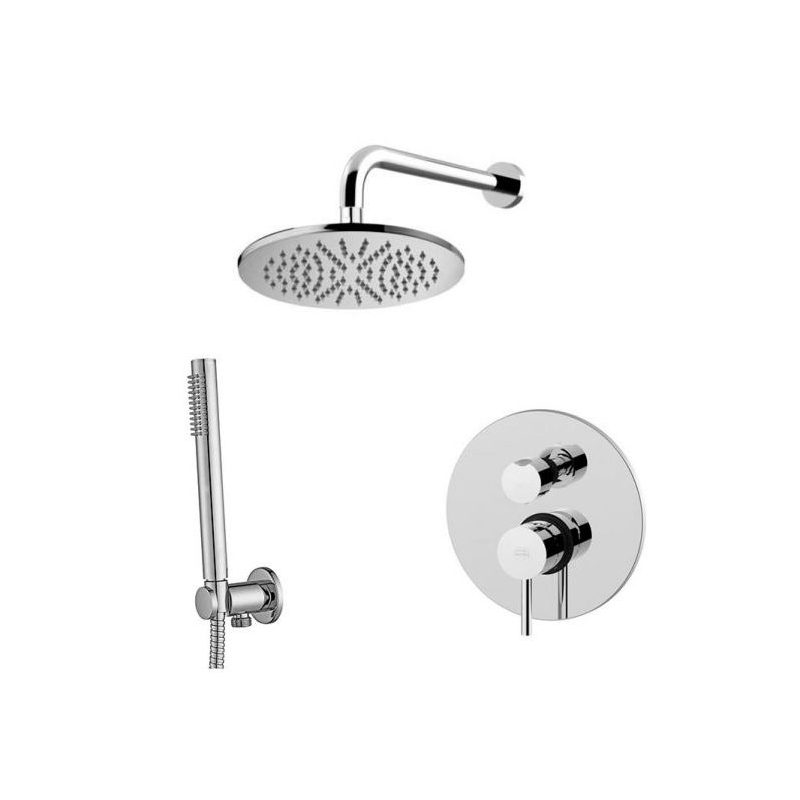 Zestaw natryskowy podtynkowy l-400mm fi-25cm Light chrom PAFFONI RUBINETTERIE LIG018ZSC2F