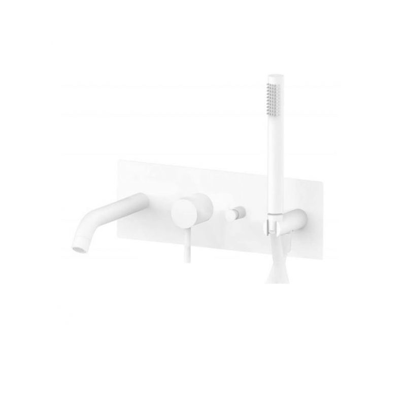 Bateria wannowa podtynkowa Light biały mat PAFFONI RUBINETTERIE LIG001BO