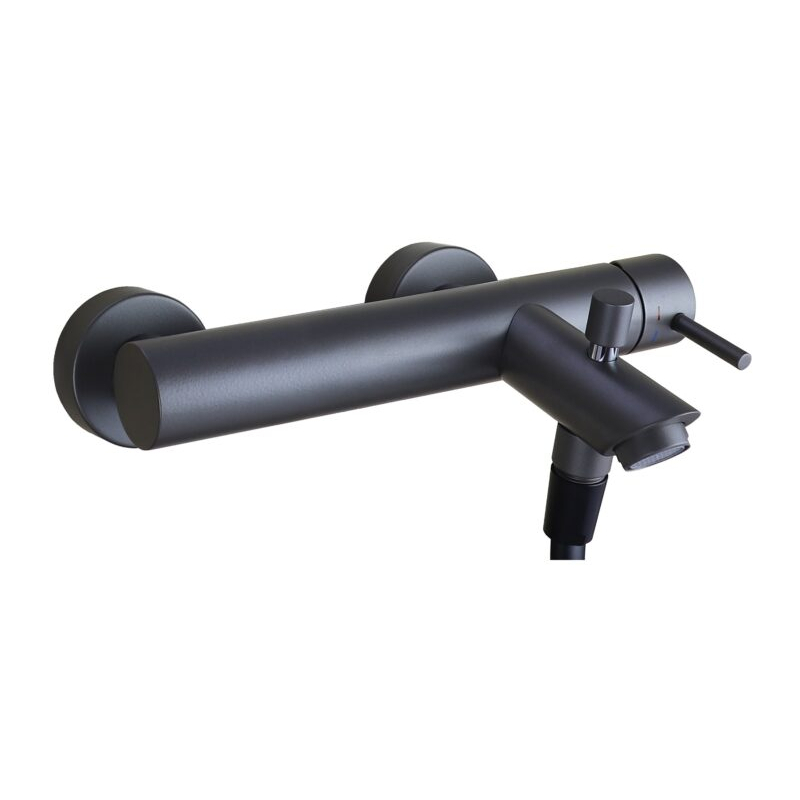 Bateria wannowa ścienna (korpus) Light grafitowy PAFFONI RUBINETTERIE LIG022MG