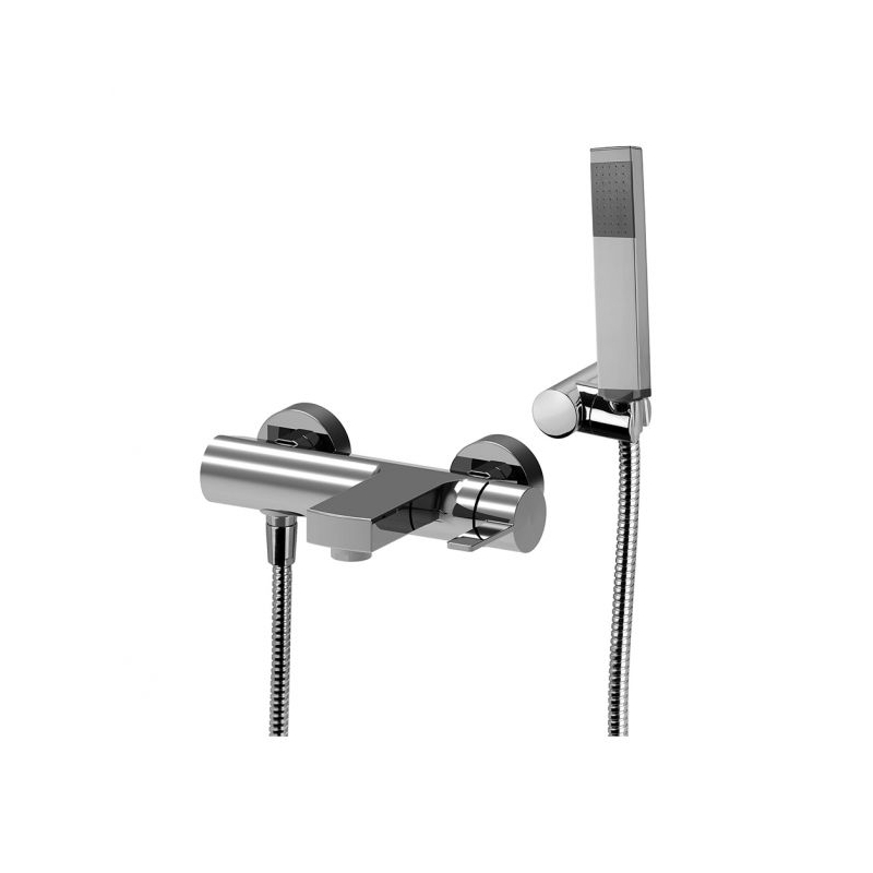 Bateria wannowa ścienna Rock chrom PAFFONI RUBINETTERIE RO023CR