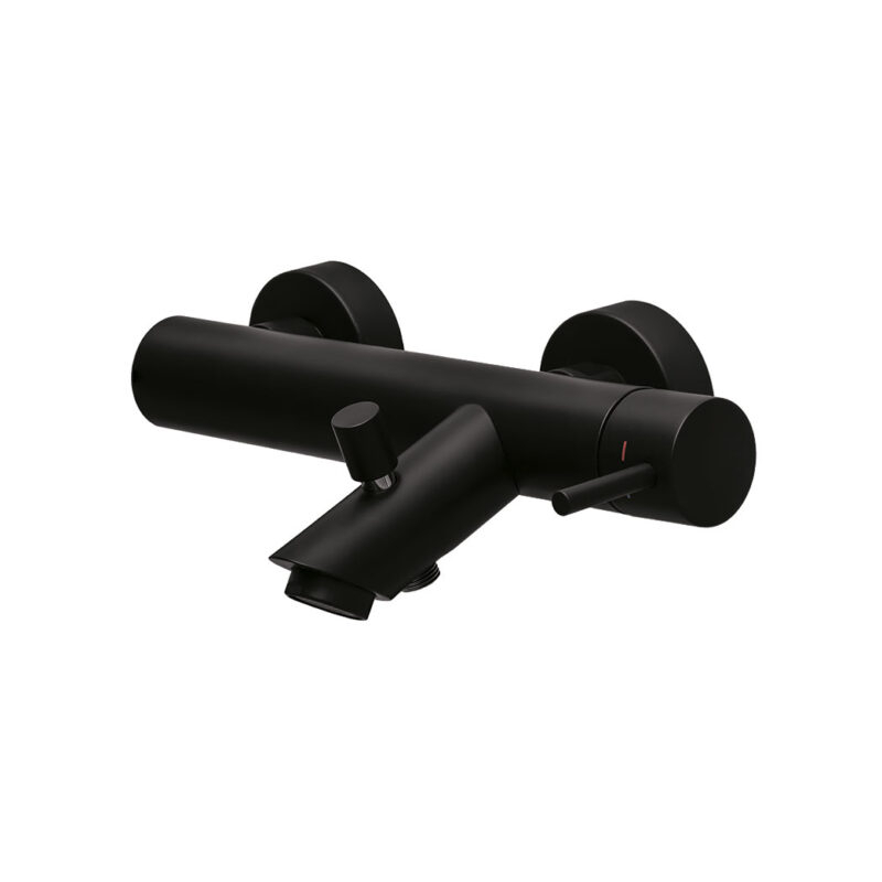 Bateria wannowa ścienna (korpus) Light czarny mat PAFFONI RUBINETTERIE LIG022NO