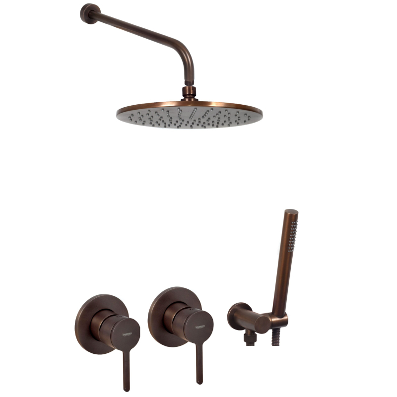 Zesta natryskowy podtynkowy l-200mm fi-25cm Filo tuscan EMMEVI RUBINETTERIE FIL010ZSC3GTS