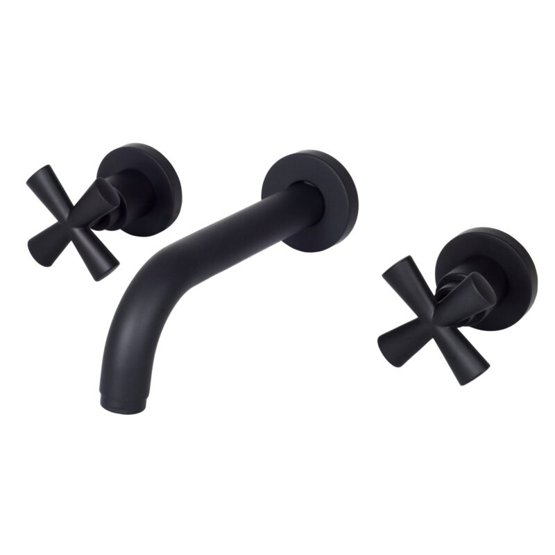 Bateria umywalkowa podtynkowa l-18cm Spirit New czarny mat EMMEVI RUBINETTERIE 31155NO