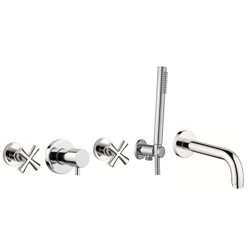 Zestaw wannowy podtynkowy Spirit New chrom EMMEVI RUBINETTERIE SPI015ZWW.CR