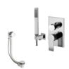 Zestaw wannowy podtynkowy z napełnieniem przez przelew Tango chrom PAFFONI RUBINETTERIE TA018ZWSCR