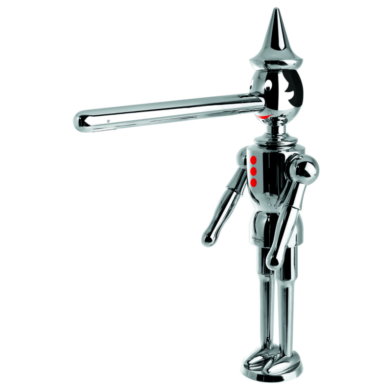 Bateria zlewozmywakowa stojąca Pinocchio chrom EMMEVI RUBINETTERIE 1887CR