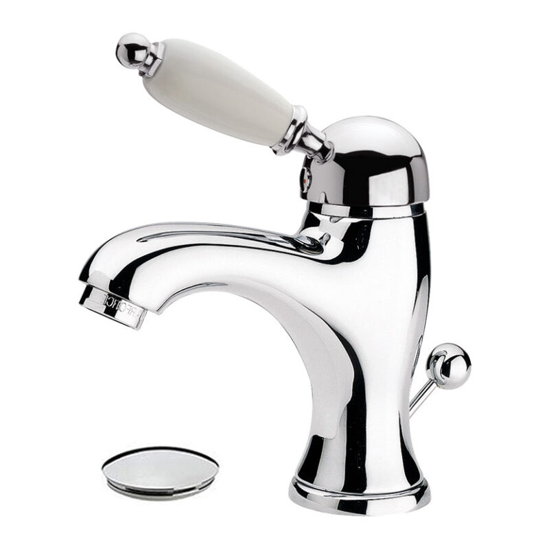 Bateria umywalkowa stojąca Retro chrom DANIEL RUBINETTERIE RT605CR