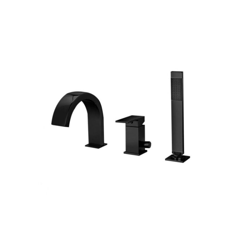 Bateria wannowa 3-otworowa Elle czarny mat PAFFONI RUBINETTERIE EL040NO