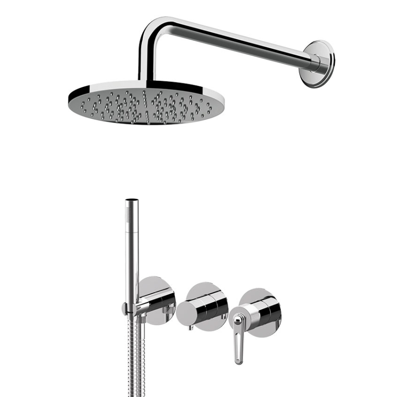 Zestaw natryskowy podtynkowy Brooklyn chrom DANIEL RUBINETTERIE BY715ZOD2P